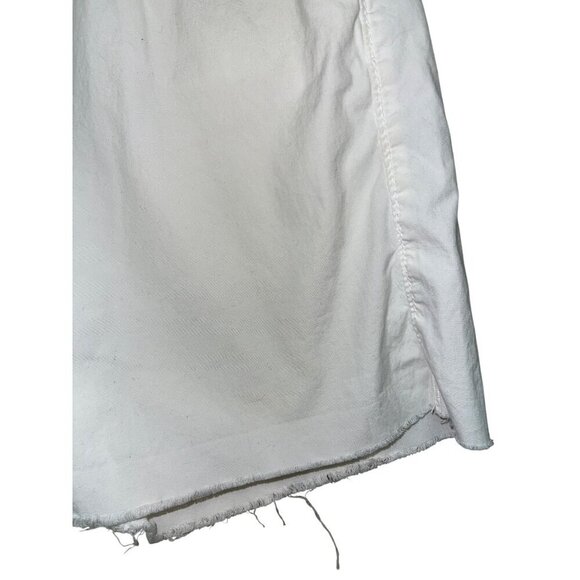 True Religion Women's Jayde White Cut-Off Shorts Size 28 Button Fly Flap Pocket - Picture 3 of 12